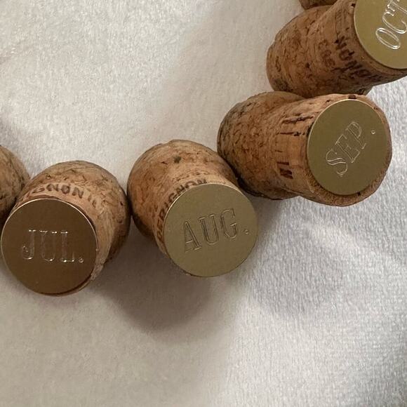 DOM PERIGNON Necklace - 12 Dom Perignon Corks For Each Month Celebrated - Picture 4 of 7